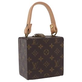 LOUIS VUITTON Monogram Jewelry Case Jewelry Box LV Auth 200102