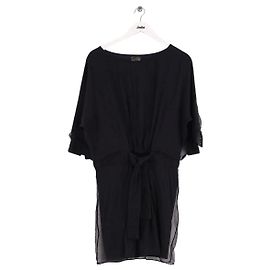 Fendi Kleid aus schwarzer Seide