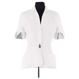 Weiße Thierry Mugler Jacke aus Synthetik
