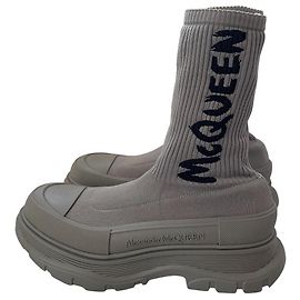 Alexander McQueen Sneakers Oversized Sole Sock - Grigio
