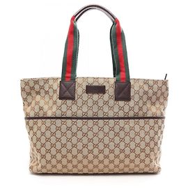 Bolso Tote Gucci GG Canvas Webbing Line