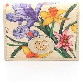 Cartera compacta Gucci GG Marmont Flora