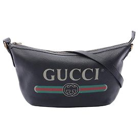 Bolso de hombro Gucci Half Moon Hobo Vintage Logo