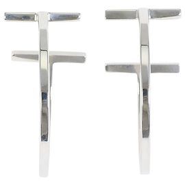 Autre Marque Orecchini a cerchio Tiffany & Co. T-Wire in argento