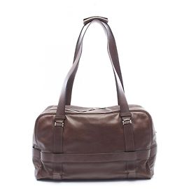 Hermès Bolsa de mão Hermes Arion 50 Tail Boston Bag em couro marrom