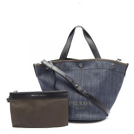 Bolso Tote 2-Way Prada DENIM+CITY CALF