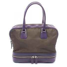 Sac à main Prada Khaki et Purple
