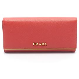 Portefeuille long Prada à rabat