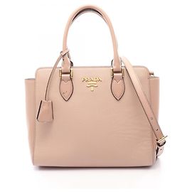 Prada Pink Leather 2-Way Handbag