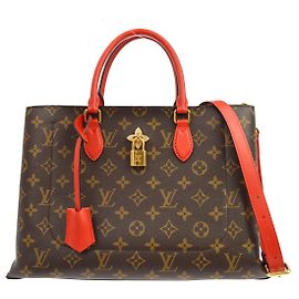 Louis Vuitton Flower Tote Monogram Canvas with Leather
