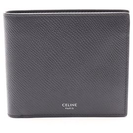 Céline Cartera bi-fold de piel para hombre Celine