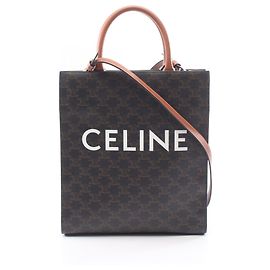 Céline Celine Small Vertical Cabas Triomphe 2-Way Tote Bag