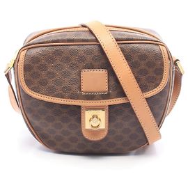 Céline Borsa a tracolla Celine Gancini Macadam Brown