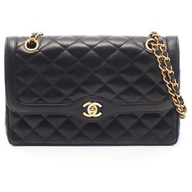 Borsa a tracolla Double Flap Chanel Matelassé Paris Limited Edition