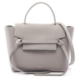 Céline Celine Belt Bag Micro - Bolsa de mão em couro cinza