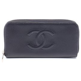 Portafoglio lungo rotondo Chanel Coco Mark