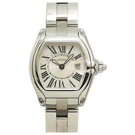 Cartier Roadster SM W62016V3 Damenarmbanduhr, Silber, Quarz