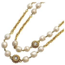 Colar Chanel banhado a ouro