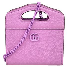 Gucci Double G Schulterbörse in Lila