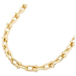 Autre Marque Tiffany & Co. Hardware Small Link Necklace in 18K Yellow Gold