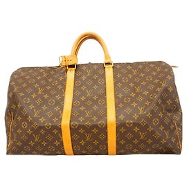 Bolsa Boston Louis Vuitton Monogram Keepall 55