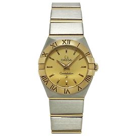 Orologio da polso da donna Omega Constellation bicolore spazzolato