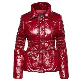 Fay Short Jacket Burgundy Polyamide