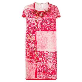 Autre Marque Etoile Kleid aus Baumwolle rot weiß floral