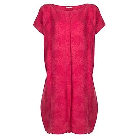 Autre Marque Vestido túnica Gianni Versace fúcsia com padrão floral