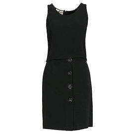 Krizia Black Top and Skirt Set Viscose