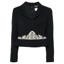 Chanel Wolljacke in Dunkelblau