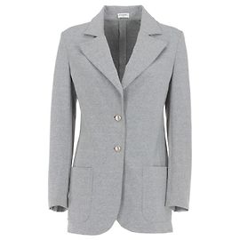 Chaqueta Chanel en tejido elástico gris