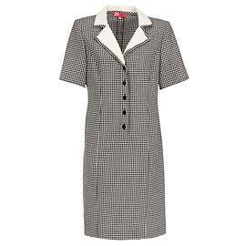 Abito Emanuel Ungaro in lana pied-de-poule bianco e nero