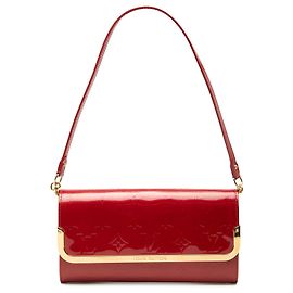 Borsa a tracolla Louis Vuitton Monogram Vernis Rossmore MM rossa