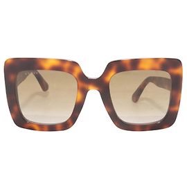 Tortoiseshell Gucci Oversized Square Sunglasses
