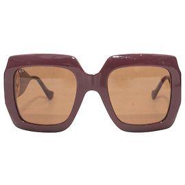 Gucci Plum Oversized Square Sonnenbrille