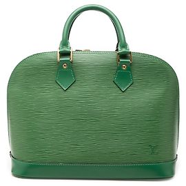 Borsa a mano Louis Vuitton Epi Alma PM Verde