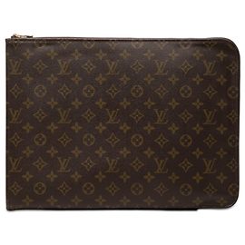 Louis Vuitton Monogram Poche Documents Business Bag Portfolio Braun