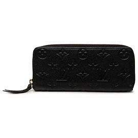 Black Louis Vuitton Monogram Empreinte Clemence Wallet Long Wallets