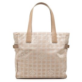 Sac Tote Chanel New Travel Line en Nylon Beige