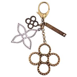 Louis Vuitton Portachiavi Charm per Borsa Tapage in Metallo Oro e Argento