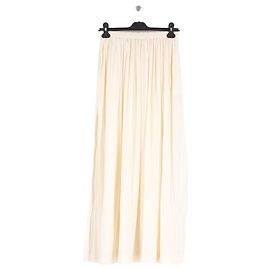 Autre Marque VENROY White Linen Skirt