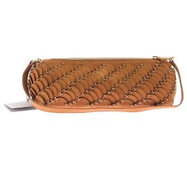 Autre Marque Tekel Bag in pelle camel con finiture dorate