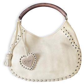 Christian Dior Borsa Dior Gipsy in pelle bianca