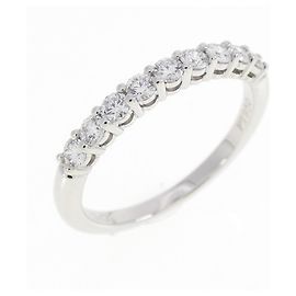 Autre Marque Tiffany Band Ring aus Platin mit Diamant