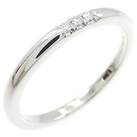 Autre Marque Anillo Banda Tiffany en Platino