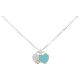 Autre Marque Tiffany & Co. Collana Return to Mini Double Heart Tag