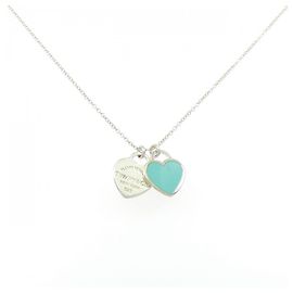 Autre Marque Tiffany & Co. Collana Return to Mini Double Heart Tag