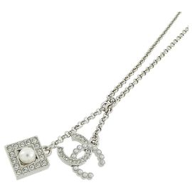 Collar Chanel Clear and Silver