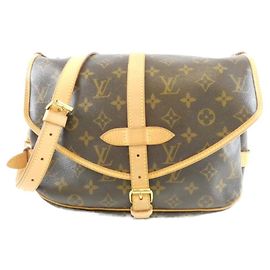 Borsa a tracolla Louis Vuitton Monogram Saumur